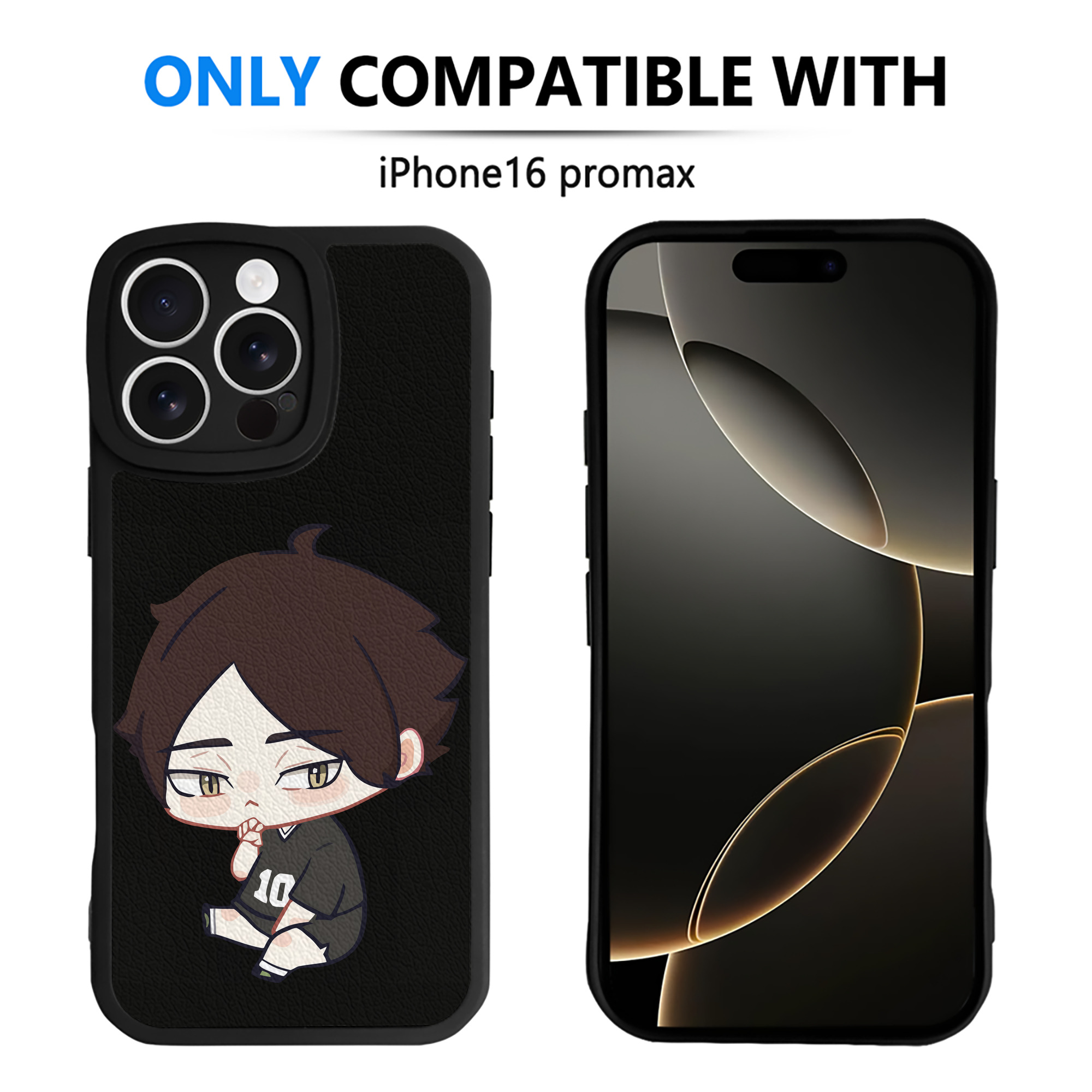 （画像用） ハイキュー!! Haikyu!! 【iPhone 16シリーズ対応】シリコンスマホケース（レザー調） 材質：シリコン